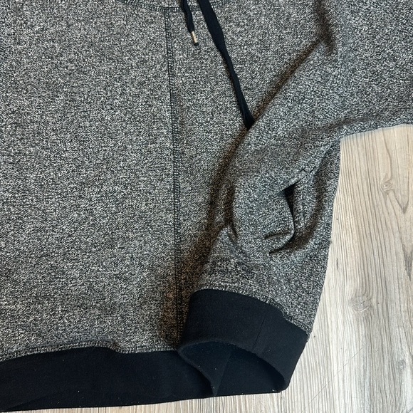 GUC BCBGMaxazia Grey/Blk Fleece Lined Bling Drawstring Hoodie, Small - Picture 8 of 12